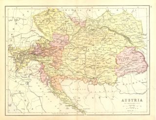 title of map austria