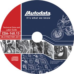 Autodata 2012 Motorcycle Technical Data Labor Guide CD Subscription 