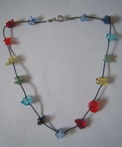 chakra auric necklace bracelet semi precious beads