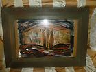 Mystery Artist, Fantastic Abstract Painting, Brown Tones, Framed with 