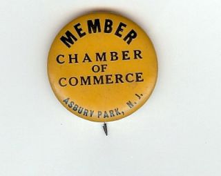 Asbury Park NJ Old Chamber of Commerce Button