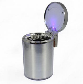   Protable Stand Cup Car Led Light Cigartte Ashtray Holder Auto Tone 1PC