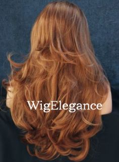 Lots of Layers and Volumn Long Loose Wavy Blonde Mix Wig w AH 27H613 