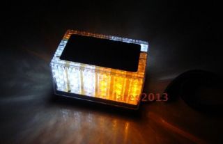   LED Waterproof Magnets Strobe Light Amber White Base Auto Light