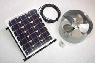 Rand Solar Powered Attic Gable Fan 27 Watt Ventilator Panel NEW