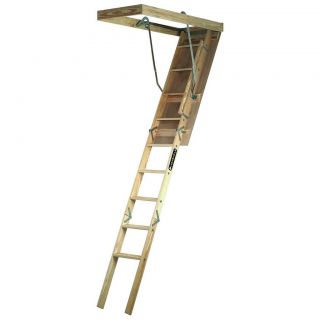 250 Pound Access Ladder Duty Rating Wooden Attic Stairs