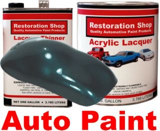 Dark Teal Metallic Acrylic Lacquer Car Auto Paint Kit