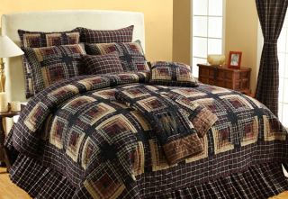 ashfield 3 piece king quilt set beautiful black red and cream 