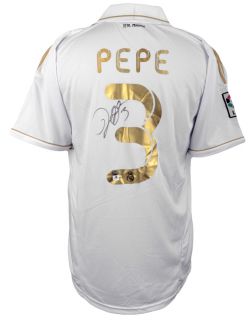 pepe autographed jersey real madrid ga certified product details 