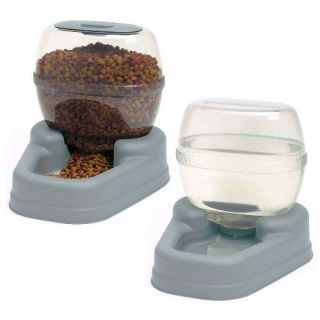 Bergan Large Pet Dog Cat Feeder and Waterer Automatic