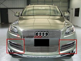 07   10 Audi Q7 Front Bumper Aluminum Billet Grille Insert Bolt Over 