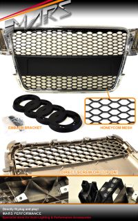 Audi A5 8T RS5 RS Honey com Style Chrome Black Front Grille Grill 08 