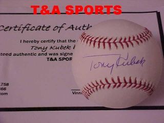 TONY KUBEK SIGNED 2009 HALL OF FAMER OFFICIAL MLB BASEBALL YANKEE 