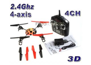 4GHz 4CH 4 Axis UFO x Copter 3D RC Helicopter Tumbling LCD Display 