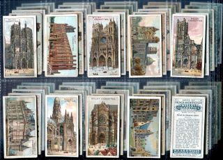Tobacco Card Set,WD & HO Wills,GEMS OF FRENCH ARCHITECTURE,France 