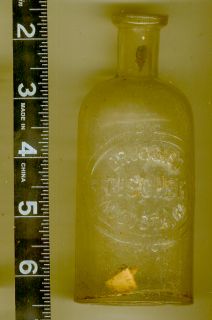 Vintage Pharmaceutical Bottle Druggist Tischer Augusta GA