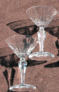   ) Baccarat Champagne/Martini Glasses Austerlitz Pattern 5 7/8 Tall