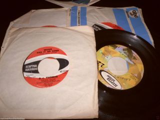 vintage vinyl 45 singles B J THOMAS Raindrops/Hooked/Wendy ++