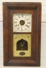 Antique Seth Thomas Ogee Mantel Clock 1860 Weight Driven Shelf Brass 