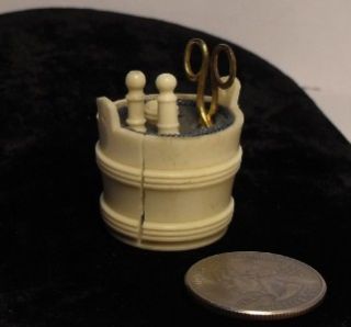 Tiny Vintage Oxbone Sewing Implements for The French Fashion Doll 