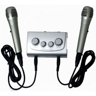 New Azusa MIK0115 Karaoke Mixer with Microphone with Echo Tone Control 