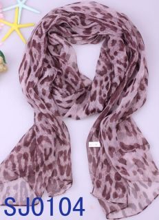Fashional Styles Leopard Print Ladies Long Soft Scarf Wrap Shawl 