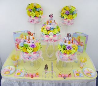 Girls Baby Shower Diaper Cake Centerpiece Decoration Favor Theme 