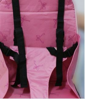 adjustable straps to attach safely to a variety of adult sized chairs 