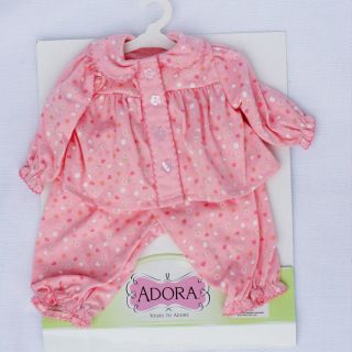 Adora Baby Doll Clothing Outfit & Accessories Pink Pajamas 20 New in 