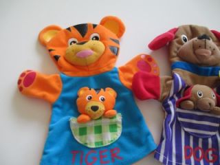 Lot 4 Adorable Baby Einstein Puppets with Babies in Front Pockets 