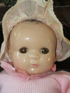 Georgene Averill Baby Georgene 20 Antique Composition Baby Doll 