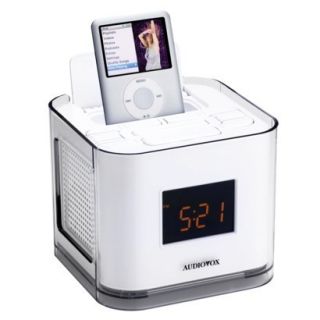 Audiovox CR8030iE5 Dual Alarm Clock, Radio and Dock for iPod 