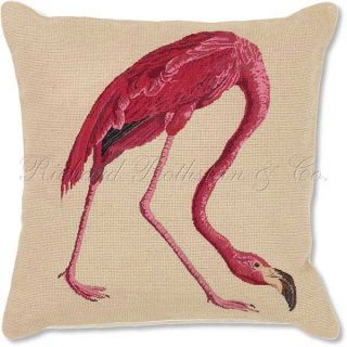   flamingo audubon decorative pillow this pillow measures 20 x 20 be