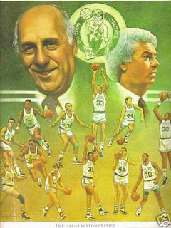 The 1988 89 Boston Celtics Citgo Print Bird Auerbach