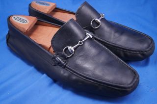Bacco Bucci Loafer Bit Black Leather 10 5 B Mens Dress Shoes