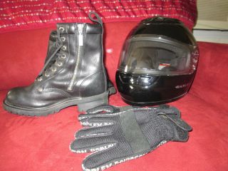   Full Face Helmet Small or Boots 7 5 or Gloves Motorcycle