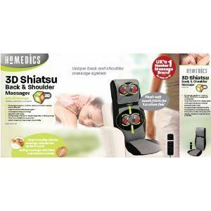 HoMedics 3D Shiatsu Back Shoulder Massager SBM 600H GB NEW BOXED