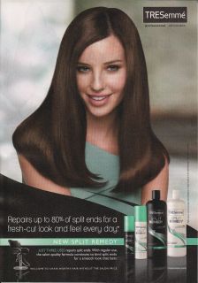 2012 TRESemme Hair Care Products Magazine Print Ad Beautiful Brunette 