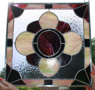 Original Design Stained Glass,Window Panel ~ Signed & Dated ~