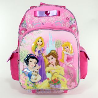   Princess 16 Roller Backpack Rolling Girls Bag Wheeled Princess