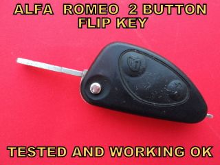 ALFA ROMEO 2 BUTTON CAR REMOTE CONTROL ALARM KEY FOB TESTED AND 