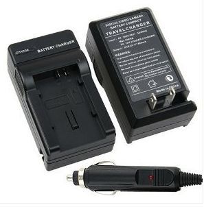   Car Battery Charger Kit for Sanyo Xacti VPC FH1 and Battery
