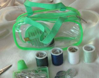 Sewing Kit for Travel Purse Office Thread Pins Needles Etc