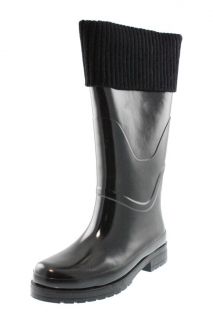 Cougar New Rankin Black Waterproof Side Pocket Knee High Rain Boots 