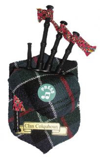  Gift Scotland Tartan Musical Clan Magnet Bagpipes Colquhoun