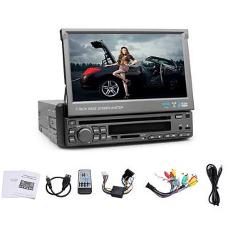    TouchScreen One 1 Din In Dash Car DVD Player CD Stereo TV Bluetooth