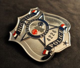 Houston Texas Police Department Superbowl XXXVIII 38 Badge US Police 