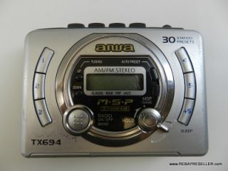   HS TX694 Am FM Personal Portable Stereo Cassette Player Walkman