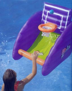  living clearance inflatable floating swimming pool basketball game