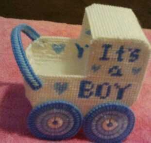 its a boy needlepoint baby carriage makes the perfect baby gift
